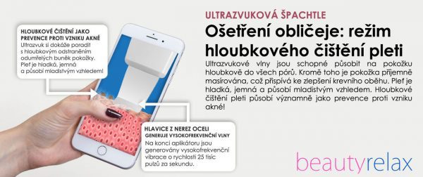 Kosmetický přístroj BeautyRelax ultrazvuková špachtle