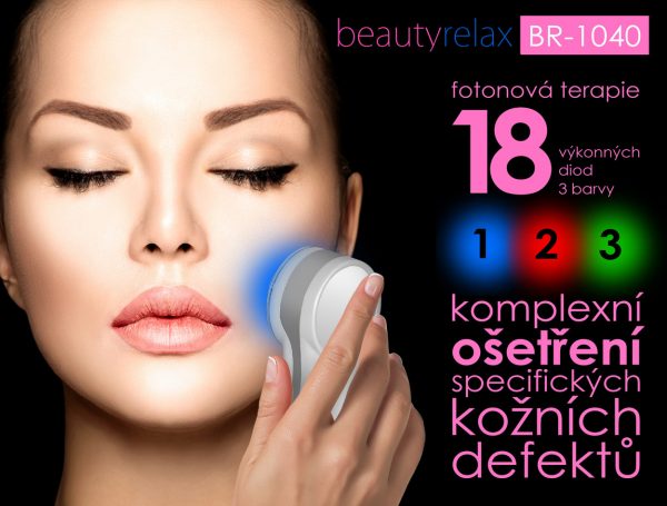 Galvanická žehlička pleti BeautyRelax s fotonovou terapií