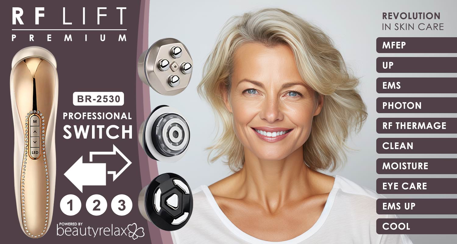 Kozmetický prístroj na vrásky BeautyRelax Rflift Premium Switch Professional