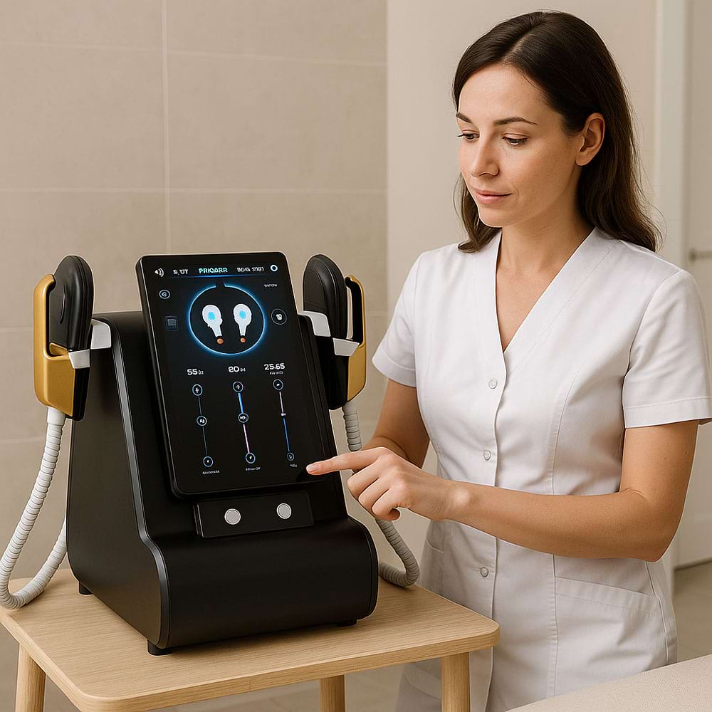 Masážny prístroj na formovanie postavy BeautyRelax Pulsemax Magnetic Studio Twin Black Gold