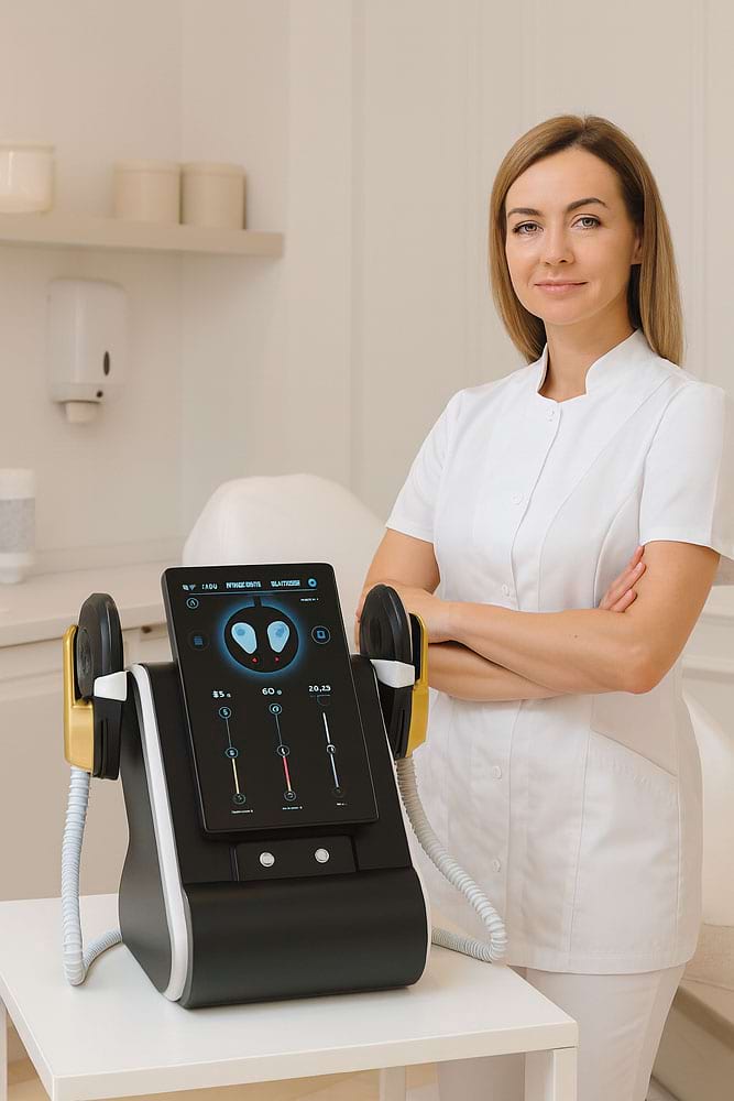 Masážny prístroj na formovanie postavy BeautyRelax Pulsemax Magnetic Studio Twin Black Gold