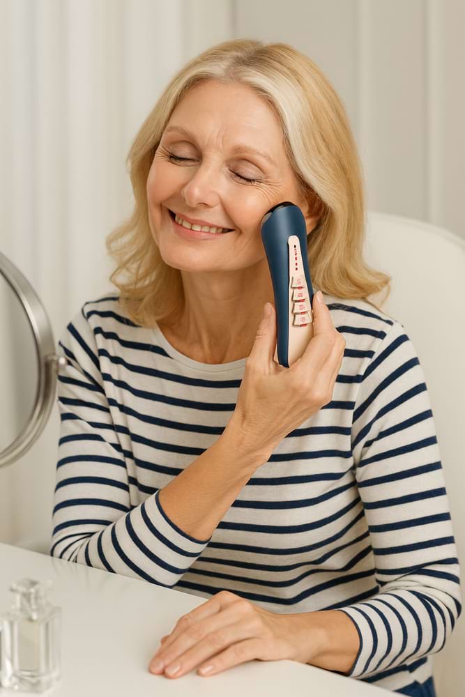 Kozmetický prístroj na vrásky BeautyRelax Rflift Premium Dark Blue