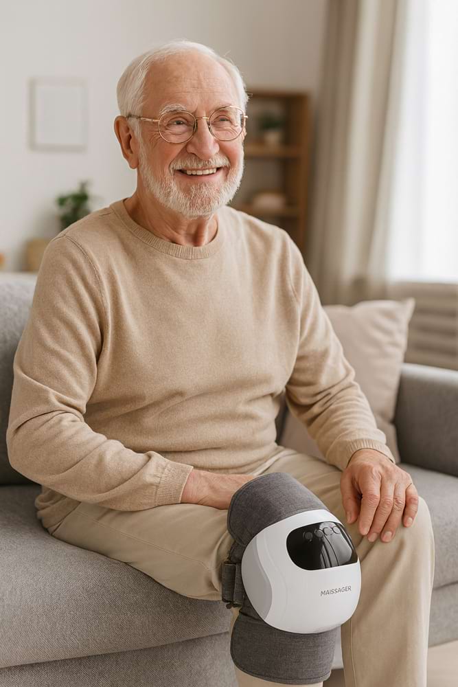 Masážny prístroj pre kolená s chronickou bolesťou BeautyRelax KneeRehab Deluxe