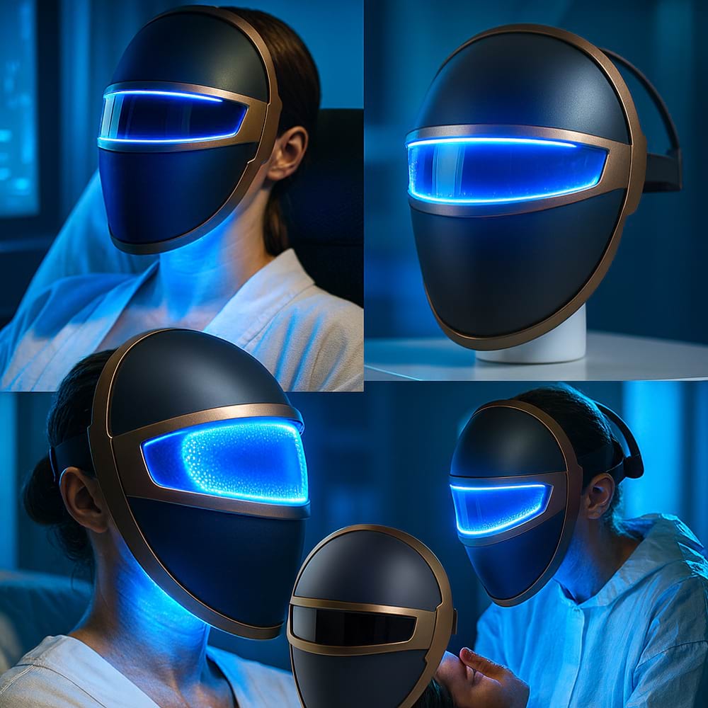 Kozmetický prístroj s fotónovou terapiou BeautyRelax Lightmask Exclusive Black Edition