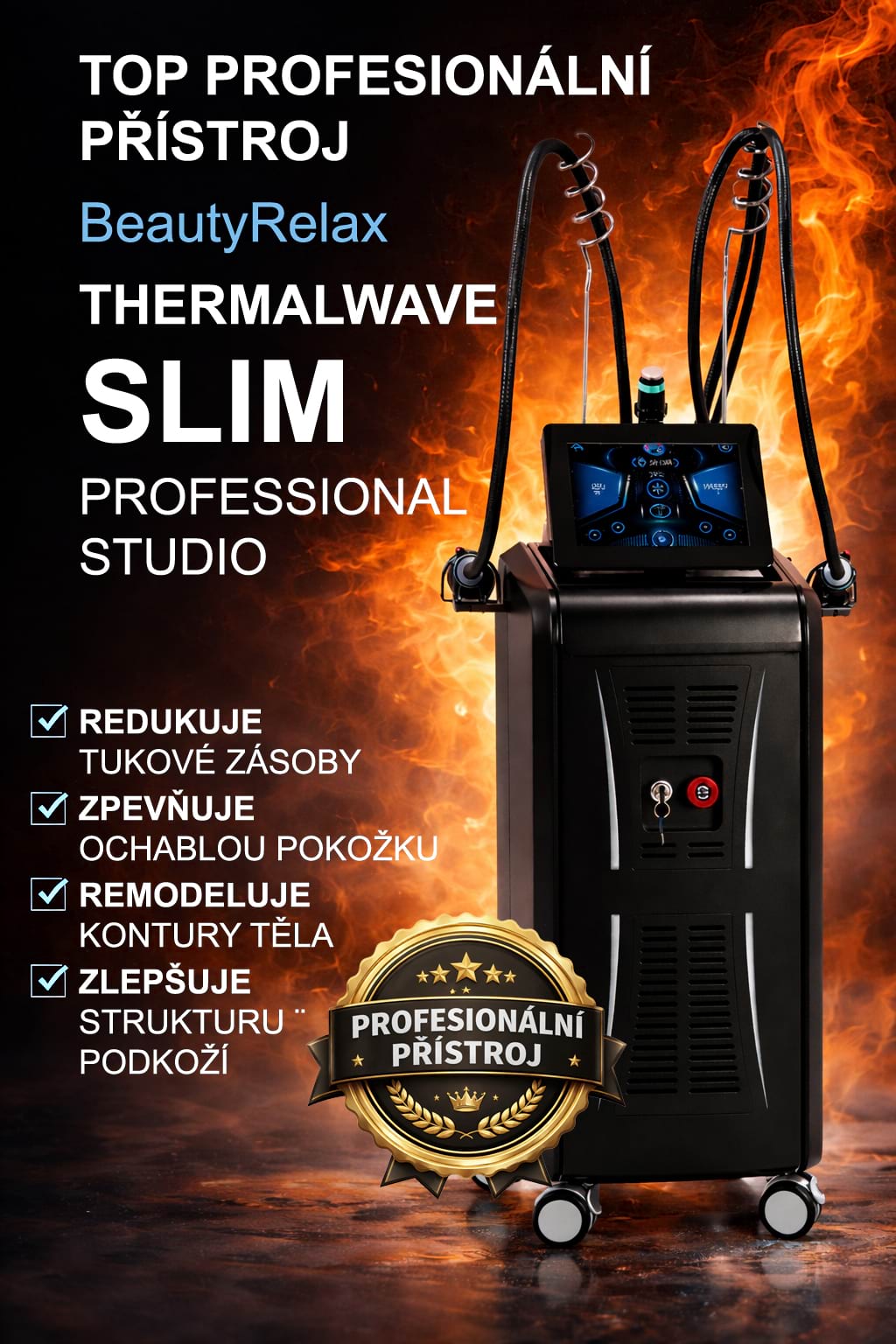 Estetický prístroj na formovanie postavy BeautyRelax ThermalWave Slim Professional Studio – Obrázok 4
