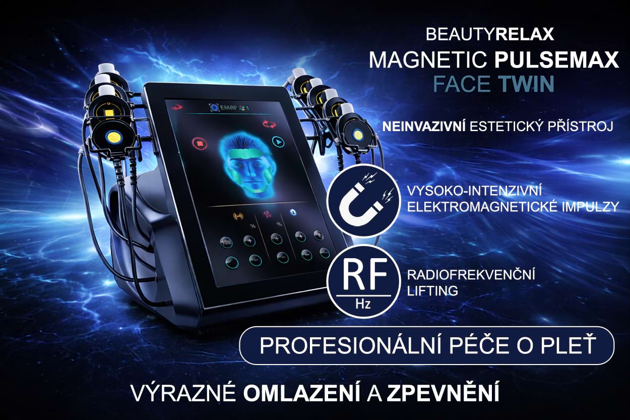 Estetický prístroj na lifting pleti BeautyRelax Magnetic Pulsemax Face Twin