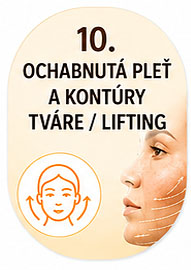 Ochabnutá pleť a kontúry tváre
